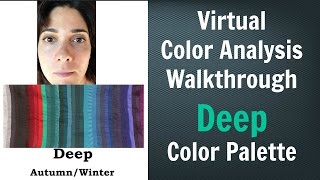 Deep Winter & Deep Autumn Color Palette: Neutral Skin Undertone - Virtual Color Analysis screenshot 3