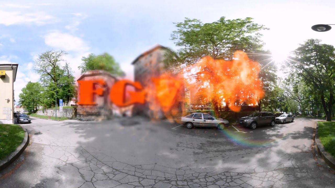 Smoke and fire logo reveal example