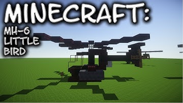 Minecraft: Helicopter Tutorial - MH-6 Little Bird