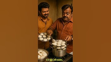 Vijay and Vijayakanth Cook Idly Ai Video #trending #trendingshorts #trendingvideo #vijayakanth #ai