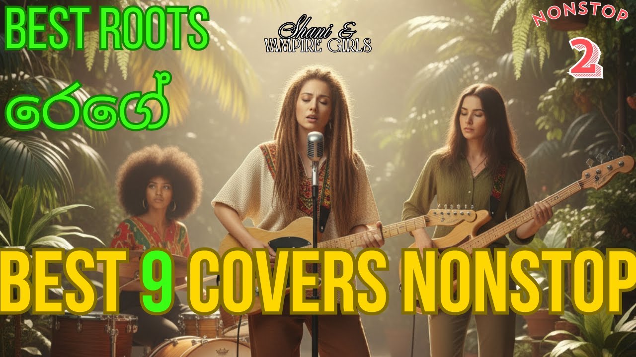 BEST 9 Reggae Covers NONSTOP |  (33+ Min)  | Shani & Vampire Girls හොඳම රෙගේ ගීත 9k