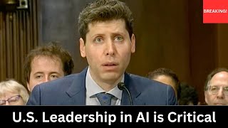 “AI is an Unusual Technology” OpenAI CEO Sam Altman Testimony to Senate