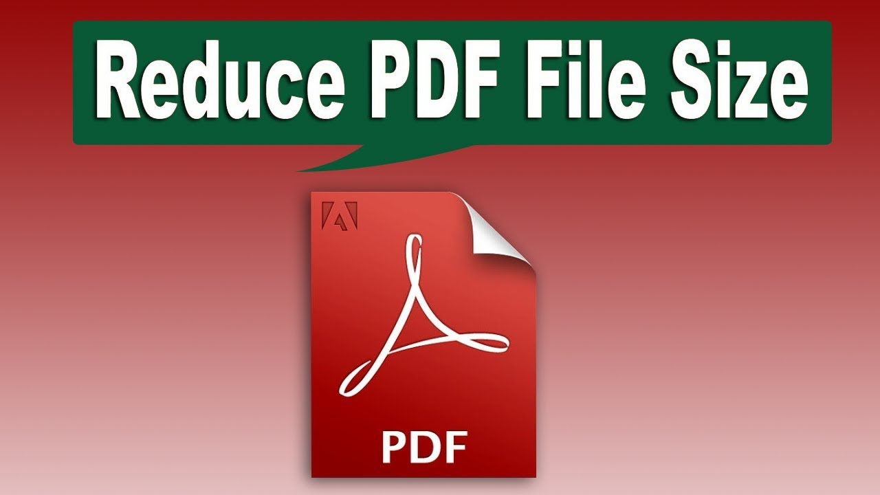 How to minimize size of pdf file