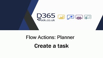 Flow Actions: Planner - Create A Task