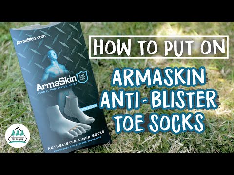 How to Put on ArmaSkin Anti-Blister Toe Socks - Blister Prevention for Hiking
