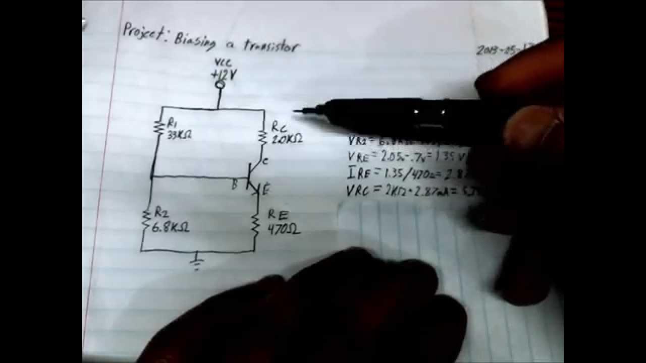 How to calculate Transistor Bias YouTube