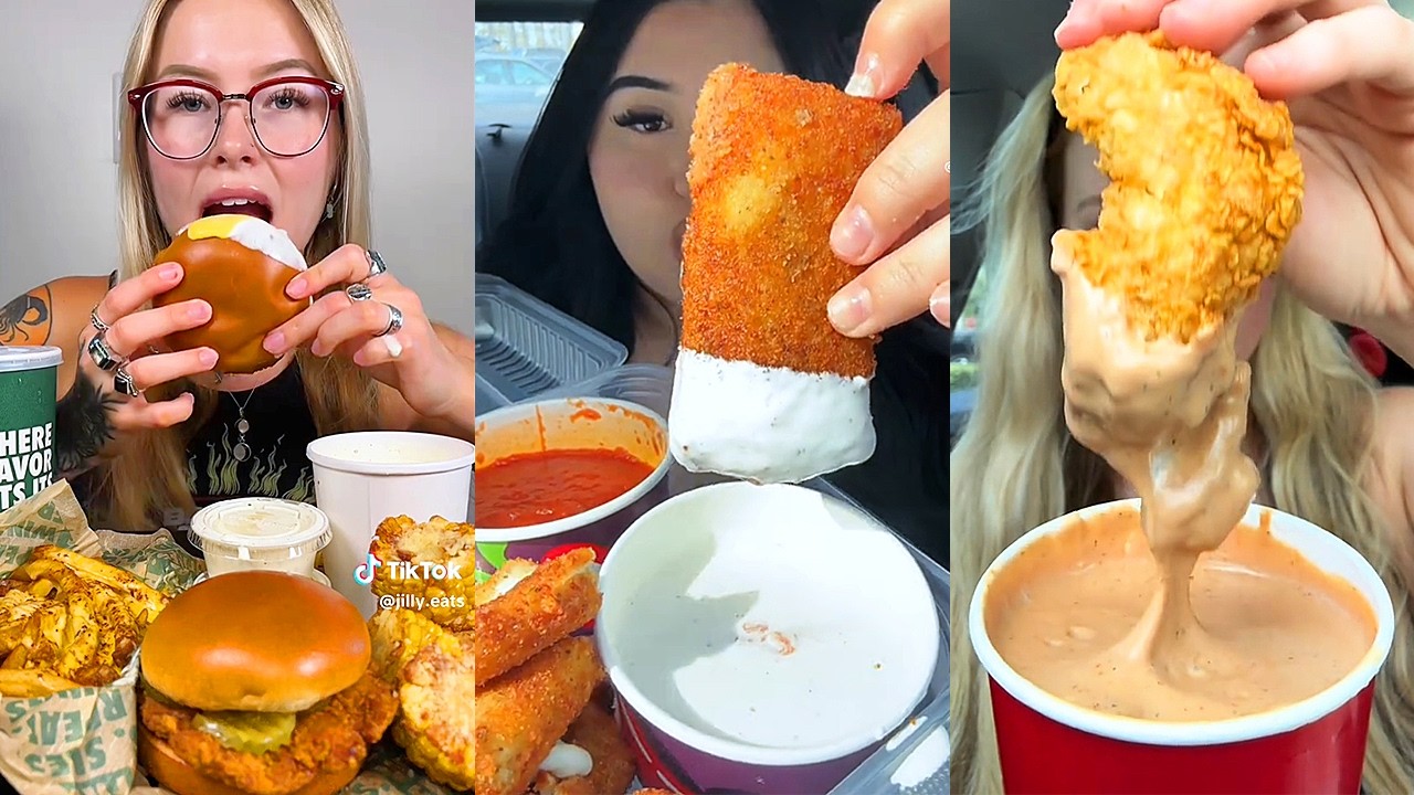 Asmr EATING 🍔| 246 | Raising Cane's, Subway, Wingstop, In-N-Out 😇, Mac & Cheese, Burger King & more!