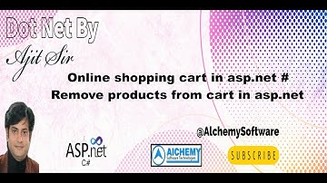 Online shopping cart in asp.net # | Remove products from cart in asp.net