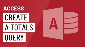 Access: Creating a Totals Query