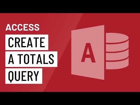 Access: Creating a Totals Query