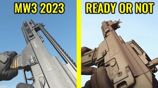 COD MW3 2023 vs Ready or Not - Weapons Comparison