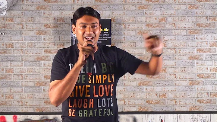 Poetry by Aditya Goel at OpenMic by KARVAAN The Ev...