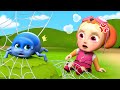 Itsy Bitsy Spider &amp; Animal Song for Kids 🕷🐾| Rosoo Nursery Rhymes &amp; Kids Songs