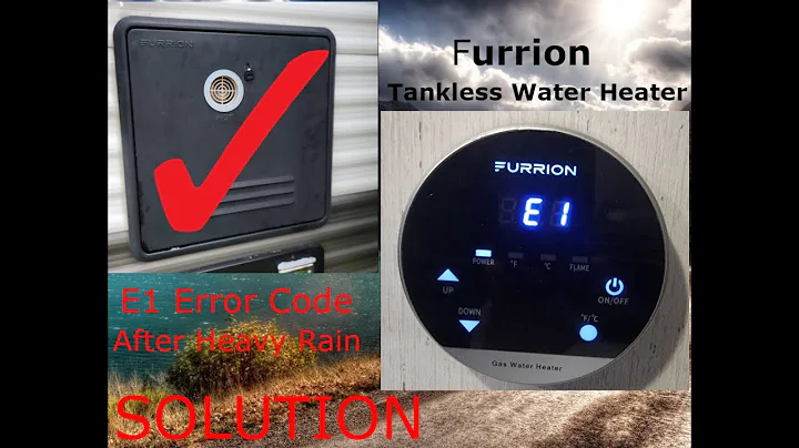 Furrion Tankless Water Heater E1 Code - Resolved #rvlife #waterheater #errorcode #rvlife #rving