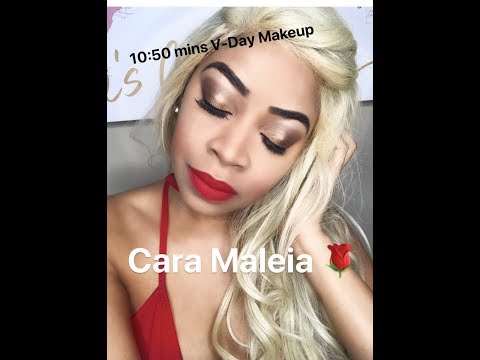 Gold Lids Red Lips Makeup Tutorial