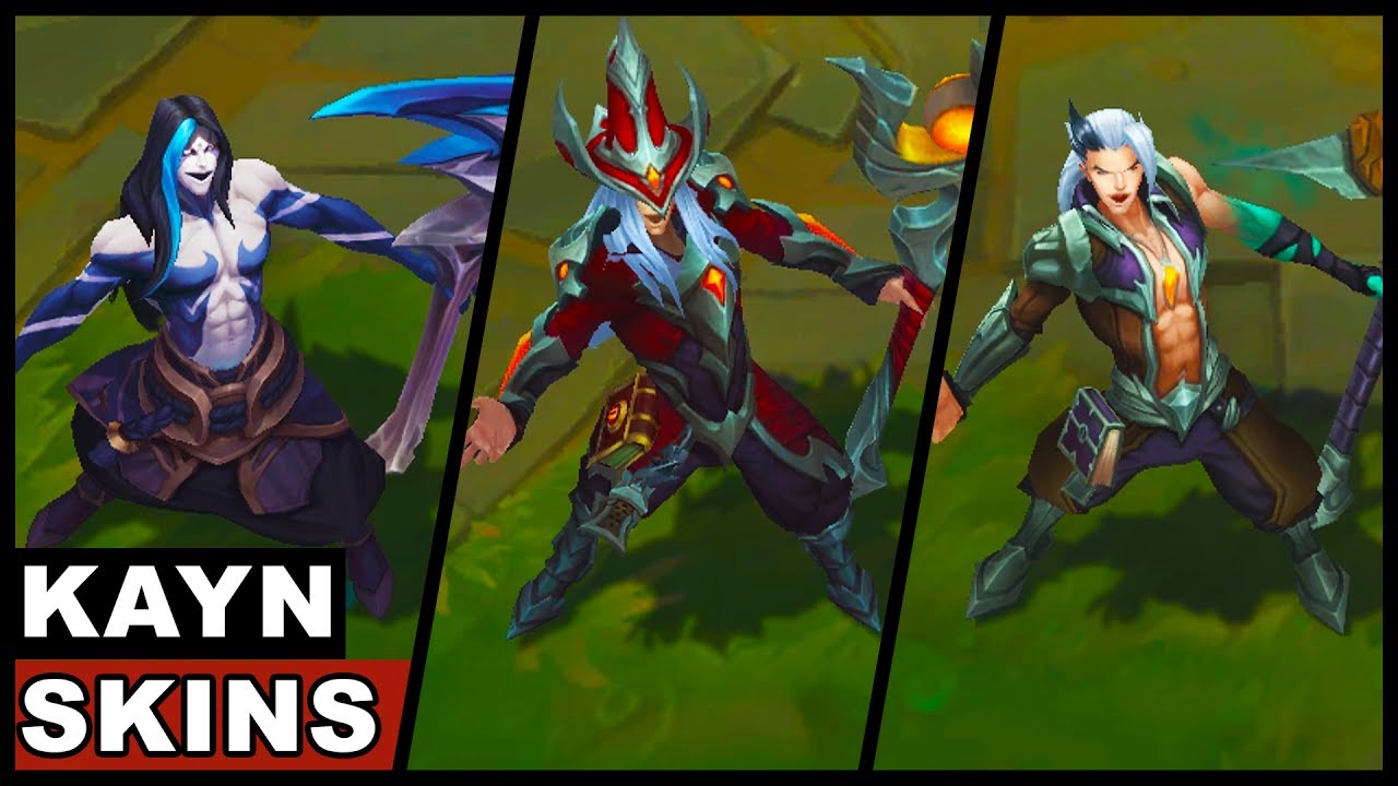 All Kayn Skins Final Update Soulhunter and Classic New Champion Spotlight  2017 (League of Legends) - YouTube