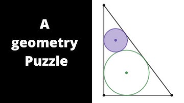 Two circles are inscribed in a 3-4-5 triangle. A geometry puzzle.