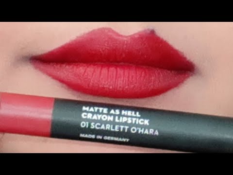 Sugar matte as hell cryon lipstick shade SCARLET O HARA review | bridal red lipstick for indian tone