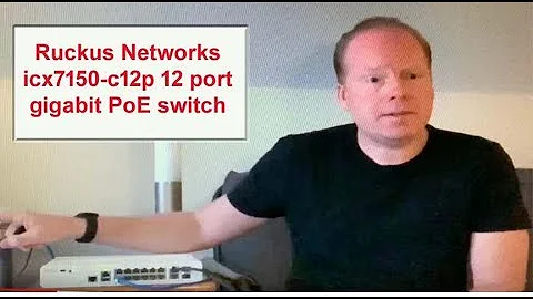 Ruckus Networks ICX7150-C12P-2X1G  12 port gigabit layer 3 full power PoE switch