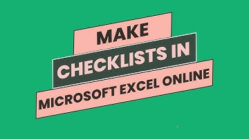 How to Create a Checklist in Microsoft Excel Online | Step-by-Step Guide #productivity