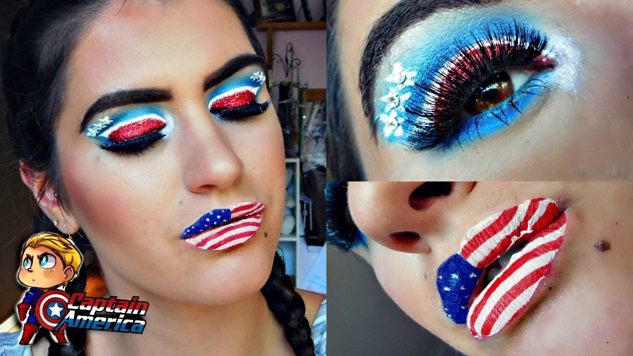 CAPTAIN AMERICA MAKEUP TUTORIAL Marvel Characters YouTube