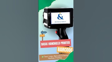 Print Barcodes, QR Codes & Batch Numbers Easily | Barcode & Qr codes Printer #handheldprinter
