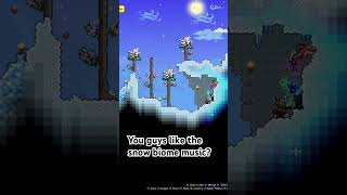 Do you guys like the Snow Biome Music? #terraria #gaming #snow #ice #biome #chilly