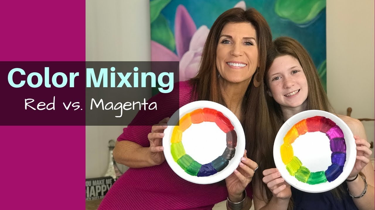 How To Mix Colors With The 3 Primaries Magenta Not Red!