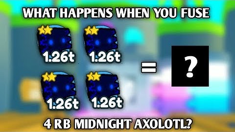 What Happens when you Fuse 4 RB MIDNIGHT AXOLOTL? Pet Simulator X