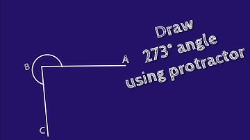 How to draw 273 degree angle using protractor. shsirclasses.