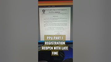 2021 -24 PPU PART 1 REGISTRATION REOPEN WITH LATE FINE.