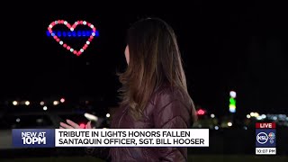 Light display honors Sgt. Bill Hooser, who died in the line of duty