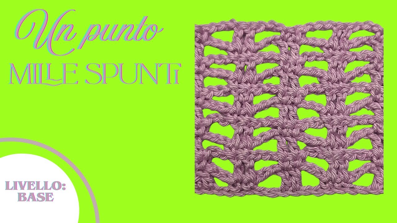 Punto Zampe di Ragno all’Uncinetto | Punto a Rete Facile
