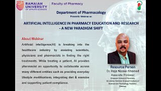 Artificial Intelligence in Pharmacy Education and Research - A New Paradigm Shift
