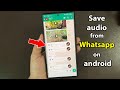 How to save whatsapp voice messages to gallery