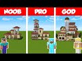 Minecraft NOOB vs PRO vs GOD: ITALIAN HOUSE BUILD CHALLENGE in Minecraft / Animation