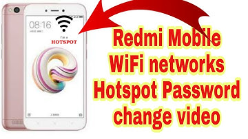 Redmi 5A WiFi networks setting Change. Reset WiFi Hotspot password and name full video for all Redmi