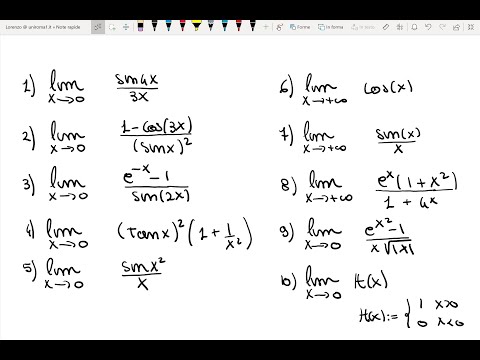 Analisi I - Limiti di funzioni con limiti notevoli - 10 esercizi svolti