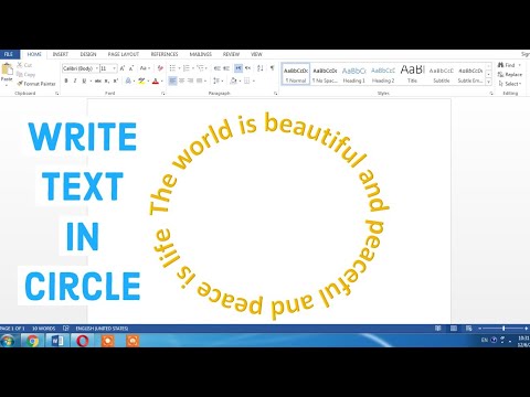 Microsoft word text in half circle image Microsoft word text in half circle image