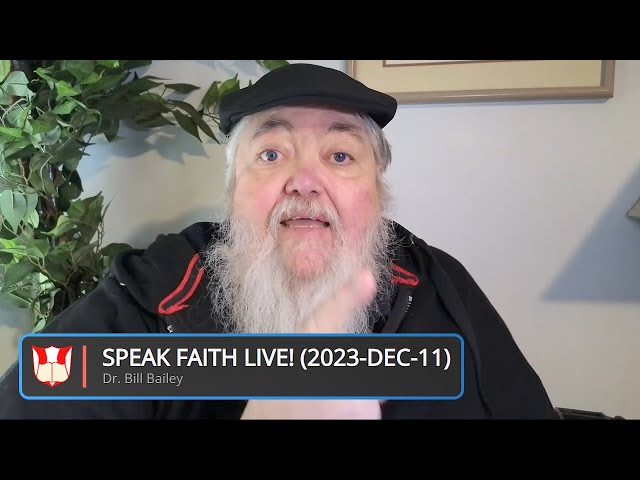 Speak Faith LIVE! (2023-Dec-11) "Evil is Real!"