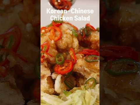 The Greatest Fried Chicken Salad Of All Time 🔥 l Yuringi