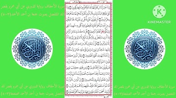 سورة الأحقاف برواية الدوري عن أبي عمرو بقصر المد المنفصل بصوت جمعة بن أحمد الأحمد الصفحة(٥٠٣)