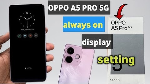 Oppo A5 pro always on display|| oppo A5 pro always on display setting kaise kare 