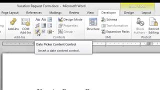 How to Make a Fill-in-the-Blank Form With Microsoft Word 2010 : Microsoft Word Doc Tips