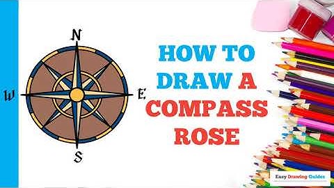 How to Draw a Compass Rose in a Few Easy Steps: Drawing Tutorial for Beginner Artists