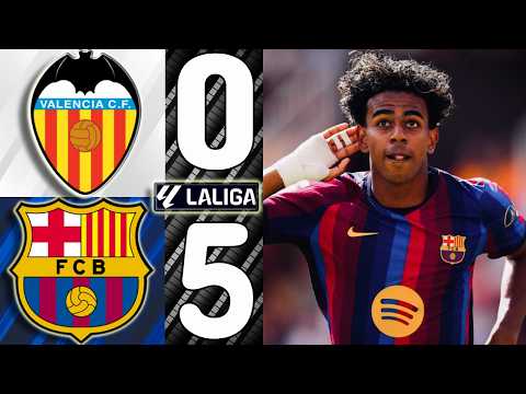 🎥 Valencia vs. Barcelona [0-5] - Match Review (La Liga 2026/2027)