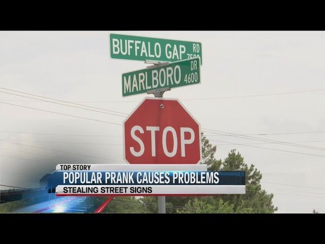 Stolen street signs - YouTube