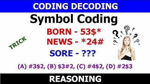 SYMBOL CODIND #Reasoning CODIND DECODING #रीजनिंग Symbol Reasoning tricks,Reasoning Quiz