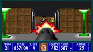 Wolfenstein 3D with The Adventure of Himmler SS.Level 21