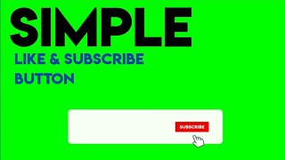 Youtube subscribe and bell icon button | Green Screen | Simply the Best